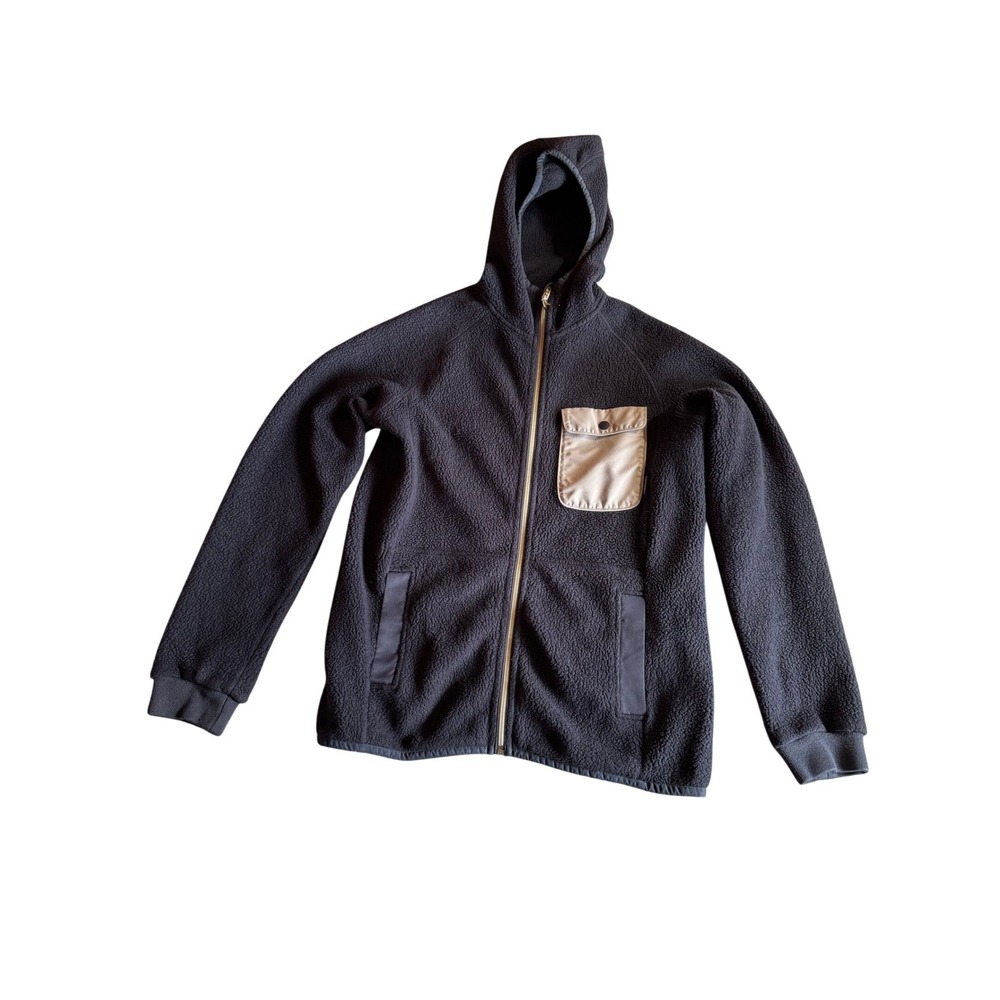 Cotopaxi Cubre Full Zip Fleece Hoodie Mens Small Navy Blue Sherpa Jacket Pocket